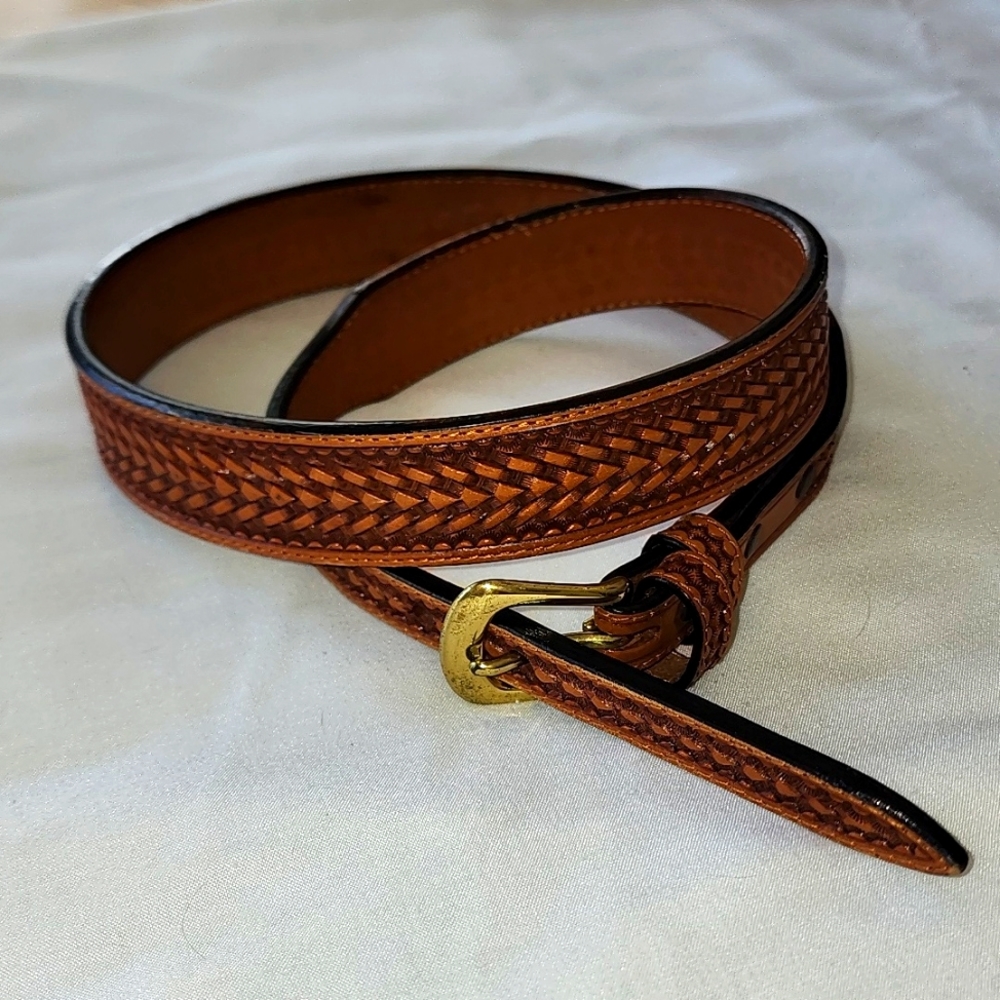 Men's Brown Leather Belt